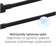 SILVER MONKEY Kabel Core USB C-C 60W 3m czarny SMA330 - 1367069 - zdjęcie 3